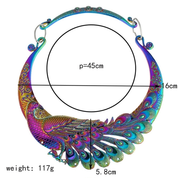 Peacock Necklace - Picture 2 of 2